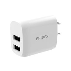 PHILIPS 飛利浦 DLP4332N/雙孔USB充電頭 2port 旅充 電源轉接頭