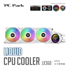 PC Park LX360黑 ARGB水冷散熱器