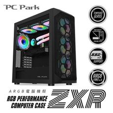 PC Park PC Park ZXR ARGB電腦機殼-黑