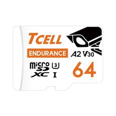 TCELL冠元 MicroSDXC UHS-I 64G A2U3監控專用記憶卡