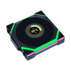 LIAN LI 聯力  12SLLCD1W1B/SL120LCD無線風扇/黑1入 系統風扇類