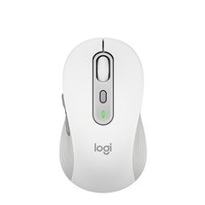 Logitech 羅技 M750L 大手版多工靜音無線滑鼠(珍珠白)