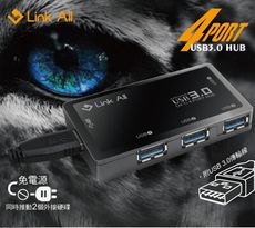 LH-11 / 黑色 / 4埠USB3.0 HUB