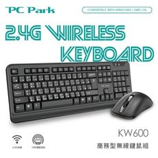 PC Park PC Park KW600商務型無線鍵鼠組 防水薄膜鍵盤