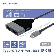 PC Park UC30 Type-C TO 4-Port USB 轉接器