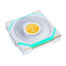 LIAN LI 聯力  12SLLCD1W1W/SL120 LCD無線風扇/白1入 系統風扇類