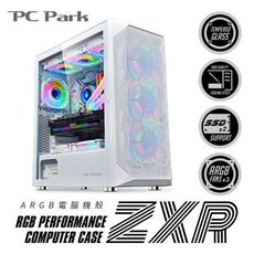 PC Park PC Park ZXR ARGB電腦機殼-白