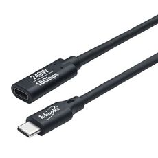 E-books 中景 Type-C公/母240W充電4K60Hz傳輸延長線2M 一般影音訊號線