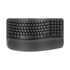 Logitech 羅技 Wave Keys 人體工學鍵盤(石墨灰)