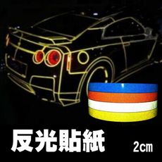 10米車身反光貼紙貼條2cm寬