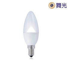 【舞光】LED 4W 黃光/白光 E14燈頭 全電壓 透明尖頭清光 水晶燈 羅浮宮蠟燭燈造型 無藍光