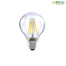 【樂亮】LED 透明圓形燈絲燈泡 6W G95 黃光 全電壓 E27燈頭 愛迪生仿鎢絲泡 2700K