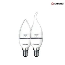 【大同】TATUNG LED E14燈頭 5W 拉尾/尖型燈泡 蠟燭燈 全電壓 白光/黃光 水晶吊燈