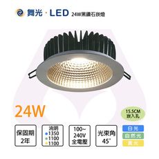 舞光LED 黑鑽石崁燈 24W 適用4米 高演色 RA90