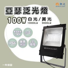 【永光】舞光LED亞瑟100W泛光燈 白光/黃光 全電壓戶外投光燈 探照燈 IP66防水防塵 高光效