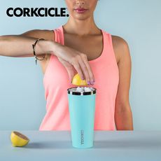 美國CORKCICLE Classic系列三層真空寬口杯/保溫隨行杯700ml-土耳其藍 COR-C