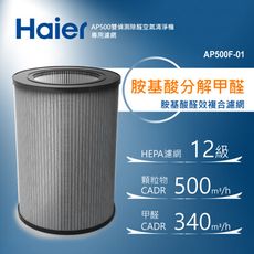 Haier海爾 AP500雙偵測空氣清淨機專用胺基酸醛效複合濾網 AP500F-01 HAI-AP5