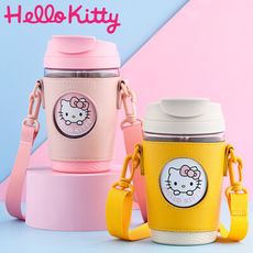 【優貝選】凱蒂貓 HELLO KITTY 吸管式/直飲式 一杯兩用雙飲杯