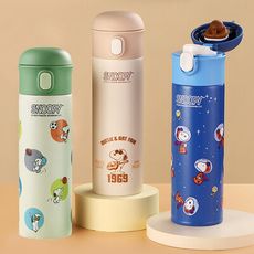 【優貝選】史努比 SNOOPY 316不鏽鋼吸 兩用 保冷/保溫 直飲式水壺 500ML