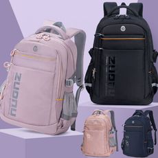 【優貝選】簡約素面大容量多用途 學生書包 差旅包 電腦包 休旅後背包