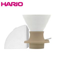 HARIO 米白磁石浸漬式濾杯200ml SSDC-02-JAW-EU