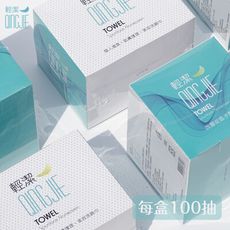 輕潔QingJie美容巾-盒裝100抽/多入組