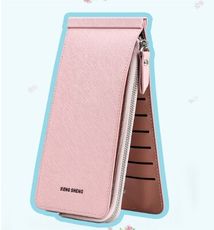 【ahappy172】韓系超大容量皮夾 多卡夾 零錢手機包 明星款錢包  拉鏈長夾  卡包