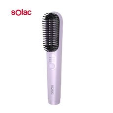【福利品】SOLAC 負離子無線直髮梳 SGT-218 紫色-原廠公司貨