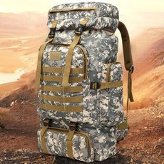 買一波▶迷彩戶外旅行登山雙肩包 戶外運動背包 大容量80L【Z90548】