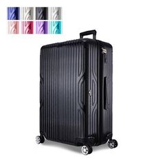 買一波▶Arowana時光韻律立體拉絲防爆 川字拉鍊行李箱旅行箱登機箱 29吋【H00090】