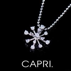 『CAPRI』精鍍白K金鑲CZ鑽 項鍊《限量一個》