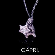 『CAPRI』925銀白K鑲CZ鑽 鐵塔項鍊 《限量一個》