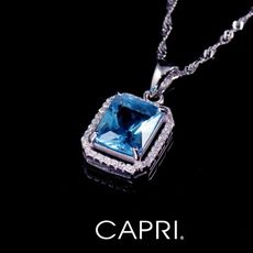 『CAPRI』925銀白K鑲CZ鑽 項鍊 《限量一個》