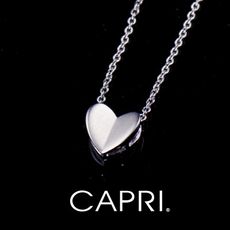 『CAPRI』精鍍白K金 愛心項鍊 《限量一個》
