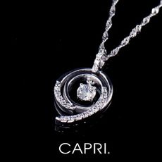 『CAPRI』925銀白K鑲CZ鑽 項鍊 《限量一個》