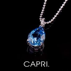 『CAPRI』精鍍白K金鑲CZ鑽 項鍊《限量一個》