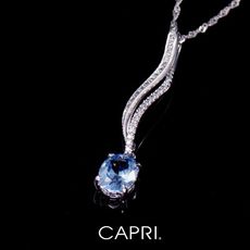 『CAPRI』925銀白K鑲CZ鑽 長項鍊 《限量一個》