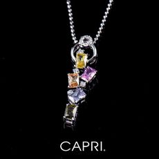 『CAPRI』925銀白K鑲CZ鑽 項鍊《限量一個》