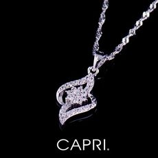 『CAPRI』925銀白K鑲CZ鑽 項鍊 《限量一個》