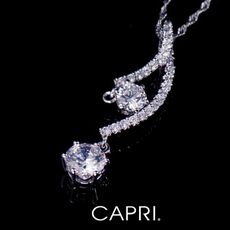 『CAPRI』925銀白K鑲CZ鑽 項鍊 《限量一個》