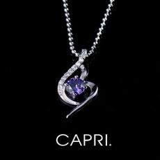 『CAPRI』925銀白K鑲CZ鑽 項鍊 《限量一個》