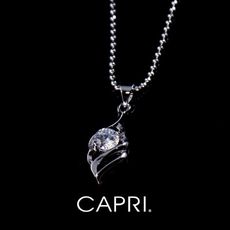 『CAPRI』925銀白K鑲CZ鑽 項鍊 《限量一個》