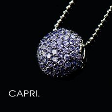 『CAPRI』精鍍白K金鑲CZ鑽 項鍊《限量一個》