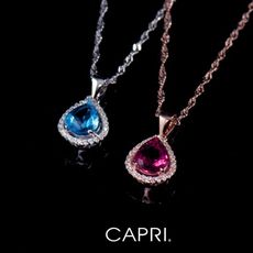 『CAPRI』925銀白K鑲CZ鑽 項鍊 《限量一個》