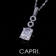 『CAPRI』925銀白K鑲CZ鑽 長項鍊 《限量一個》