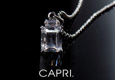 『CAPRI』925銀白K鑲CZ鑽項鍊