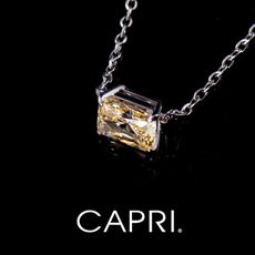 『CAPRI』925銀白K鑲CZ鑽 項鍊 《限量一個》