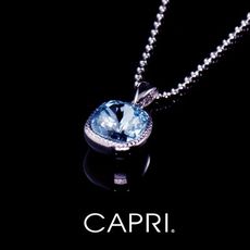 『CAPRI』精鍍白K金鑲CZ鑽 項鍊《限量一個》