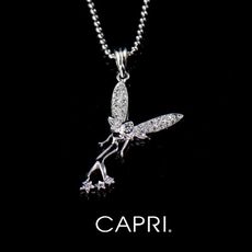 『CAPRI』925銀白K鑲CZ鑽 仙子項鍊《限量一個》