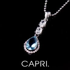 『CAPRI』精鍍白K金鑲CZ鑽 項鍊《限量一個》